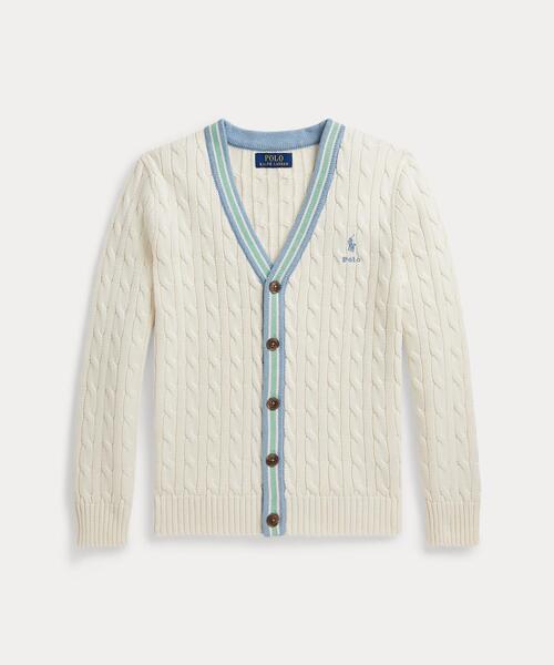 POLO RALPH LAUREN CHILDRENSWEAR(ポロ ラルフ ローレン チルドレンズウェア)の「コットン クリケット カーディガン(カーディガン/ボレロ・キッズ・ナチュラル・XL/L/M/S)」の3枚目の写真