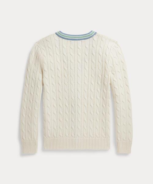 POLO RALPH LAUREN CHILDRENSWEAR(ポロ ラルフ ローレン チルドレンズウェア)の「コットン クリケット カーディガン(カーディガン/ボレロ・キッズ・ナチュラル・XL/L/M/S)」の2枚目の写真