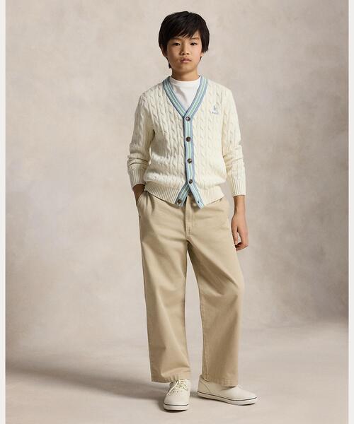 POLO RALPH LAUREN CHILDRENSWEAR(ポロ ラルフ ローレン チルドレンズウェア)の「コットン クリケット カーディガン(カーディガン/ボレロ・キッズ・ナチュラル・XL/L/M/S)」の7枚目の写真