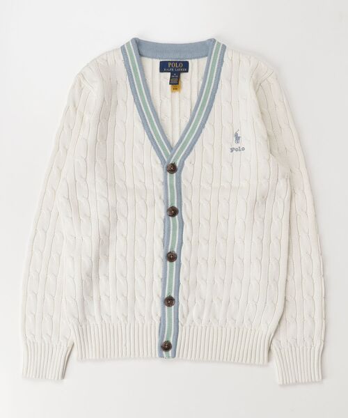 POLO RALPH LAUREN CHILDRENSWEAR(ポロ ラルフ ローレン チルドレンズウェア)の「コットン クリケット カーディガン(カーディガン/ボレロ・キッズ・ナチュラル・XL/L/M/S)」の5枚目の写真