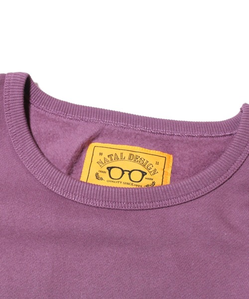 NATAL DESIGN（ネイタルデザイン）の「BRUSHED COTTON LONG SLEEVE CREW "Lil Guardian"（スウェット・メンズ・パープル/チョコ/オリーブ・SMALL/MEDIUM/LARGE/X-LARGE）」の6枚目の写真