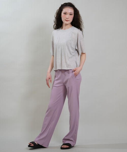 RIKKA FEMME（リッカファム）の「RIKKA FEMME/リッカファム ロングパンツ リブパンツ フレア RF6S-3105（その他パンツ・レディース・ブラック/パープル/イエロー/カーキ・FREE）」の19枚目の写真