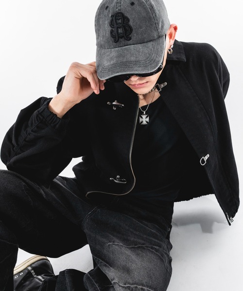 SHORT ROUND(ショートラウンド)の「SHORT ROUND/ファイヤーマンジャケット(ブルゾン・メンズ・グレー/ブラック・LARGE/MEDIUM)」の5枚目の写真