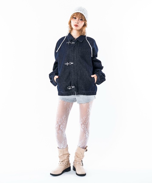 SHORT ROUND(ショートラウンド)の「SHORT ROUND/ファイヤーマンジャケット(ブルゾン・メンズ・グレー/ブラック・LARGE/MEDIUM)」の6枚目の写真