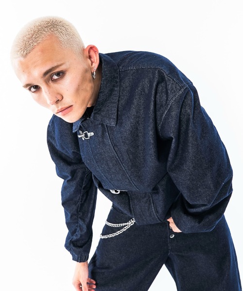 SHORT ROUND(ショートラウンド)の「SHORT ROUND/ファイヤーマンジャケット(ブルゾン・メンズ・グレー/ブラック・LARGE/MEDIUM)」の17枚目の写真