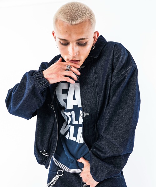 SHORT ROUND(ショートラウンド)の「SHORT ROUND/ファイヤーマンジャケット(ブルゾン・メンズ・グレー/ブラック・LARGE/MEDIUM)」の21枚目の写真