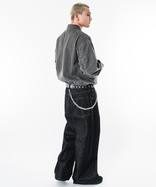 SHORT ROUND(ショートラウンド)の「SHORT ROUND/ファイヤーマンジャケット(ブルゾン・メンズ・グレー/ブラック・LARGE/MEDIUM)」の14枚目の写真