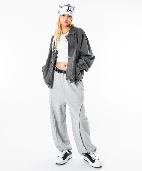 SHORT ROUND(ショートラウンド)の「SHORT ROUND/ファイヤーマンジャケット(ブルゾン・メンズ・グレー/ブラック・LARGE/MEDIUM)」の18枚目の写真