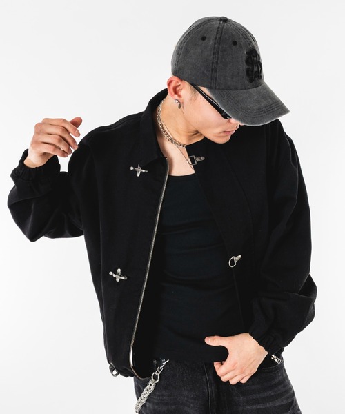 SHORT ROUND(ショートラウンド)の「SHORT ROUND/ファイヤーマンジャケット(ブルゾン・メンズ・グレー/ブラック・LARGE/MEDIUM)」の19枚目の写真
