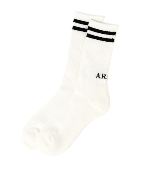 AMERICAN RAG CIE(アメリカンラグシー)の「【AMERICAN RAG CIE】 Wラインソックス 25~27cm(ユニセックス)(ソックス/靴下・メンズ・ブラック/レッド・FREE)」の11枚目の写真