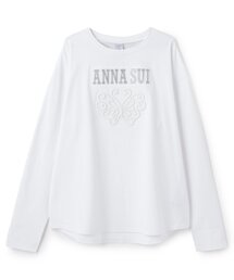 ANNA SUI mini（アナスイ・ミニ）の「【親子リンク】LADIES_蝶ロゴ長袖Tシャツ（Tシャツ/カットソー）」