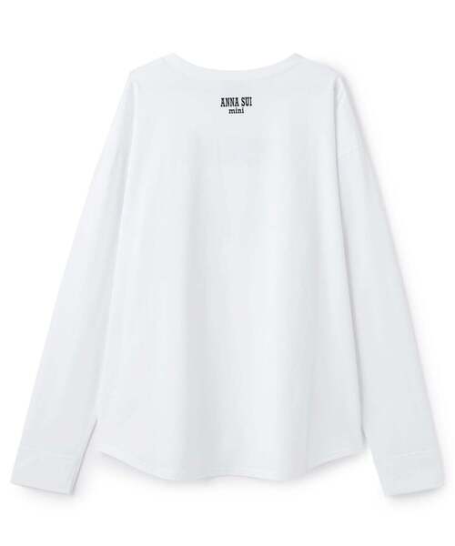 ANNA SUI mini（アナスイ・ミニ）の「【親子リンク】LADIES_蝶ロゴ長袖Tシャツ【接触冷感・UVカット】（Tシャツ/カットソー・レディース・ホワイト・F）」の11枚目の写真