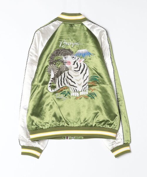 A BATHING APE(アベイシングエイプ)の「BAPE JAPANESE ART SOUVENIR JACKET(ミリタリージャケット・メンズ・オリーブ/ネイビー・MEDIUM/SMALL/X-LARGE/XX-LARGE/LARGE)」の11枚目の写真