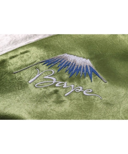 A BATHING APE(アベイシングエイプ)の「BAPE JAPANESE ART SOUVENIR JACKET(ミリタリージャケット・メンズ・オリーブ/ネイビー・MEDIUM/SMALL/X-LARGE/XX-LARGE/LARGE)」の6枚目の写真