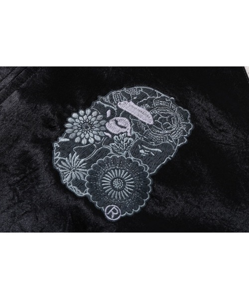 A BATHING APE(アベイシングエイプ)の「BAPE JAPANESE ART SOUVENIR JACKET(ミリタリージャケット・メンズ・オリーブ/ネイビー・MEDIUM/SMALL/X-LARGE/XX-LARGE/LARGE)」の8枚目の写真