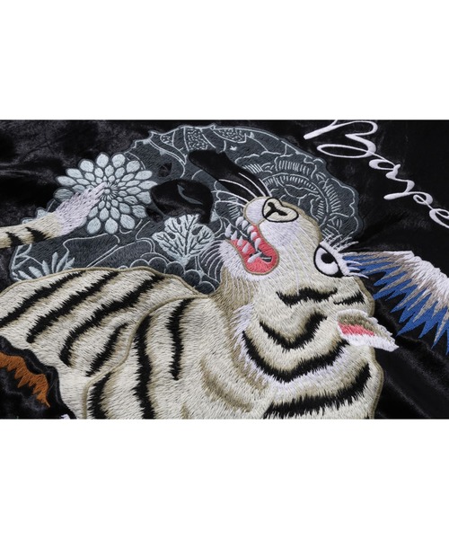 A BATHING APE(アベイシングエイプ)の「BAPE JAPANESE ART SOUVENIR JACKET(ミリタリージャケット・メンズ・オリーブ/ネイビー・MEDIUM/SMALL/X-LARGE/XX-LARGE/LARGE)」の10枚目の写真