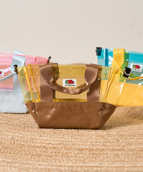 FREAK'S STORE(フリークスストア)の「FRUIT OF THE LOOM × FREAK'S STORE/フルーツオブザルーム 別注 クリア ミニトートバッグ/PVCトートバッグ(ショルダーバッグ・レディース・イエロー/ピンク/ブルー・ONE SIZE)」の10枚目の写真
