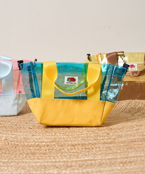FREAK'S STORE(フリークスストア)の「FRUIT OF THE LOOM × FREAK'S STORE/フルーツオブザルーム 別注 クリア ミニトートバッグ/PVCトートバッグ(ショルダーバッグ・レディース・イエロー/ピンク/ブルー・ONE SIZE)」の14枚目の写真