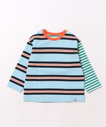 HAKKA BABY | [ベビー]ボーダー切替長袖Tシャツ(Tシャツ/カットソー)
