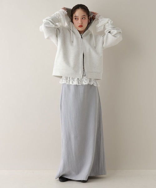 RAGEBLUE（レイジブルー）の「シャイニーIラインスカート（スカート・レディース・ホワイト/ブラック/ブルー・FREE）」の7枚目の写真