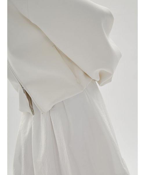 emmi（エミ）の「eco emmiロゴジップアップフーディー/UVカット（スウェット・レディース・ブラック/オフホワイト・F）」の12枚目の写真