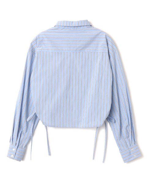 atmos pink（アトモスピンク）の「atmos pink Shirring Cropped Shirt / アトモスピンク シーリング クロップド シャツ（シャツ/ブラウス・レディース・ホワイト/サックスブルー・FREE）」の14枚目の写真
