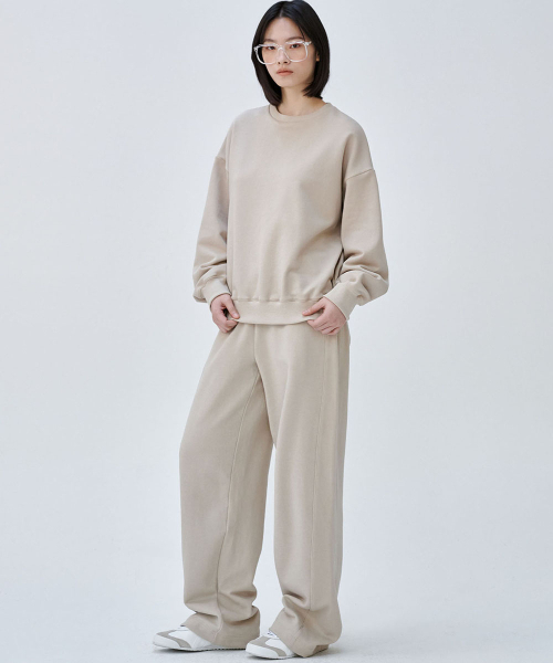 MALOUPE（マロップ）の「2305 ピグメントバレルフィットスウェットパンツ（ベージュ）（スウェットパンツ・レディース・その他・SMALL/MEDIUM）」の7枚目の写真