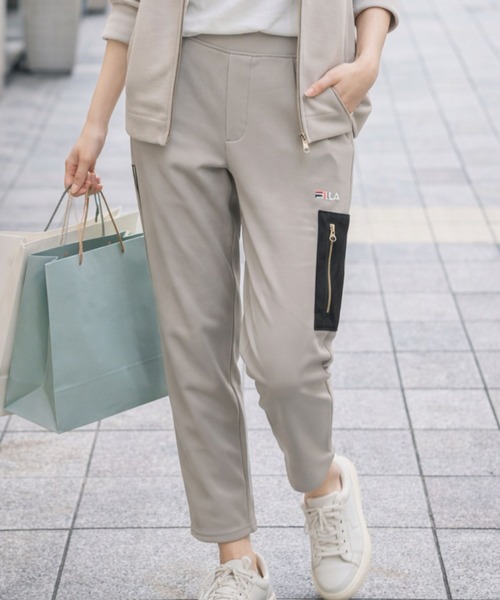 FILA(フィラ)の「FILA UVあったかイージーパンツ(その他パンツ・レディース・ブラック/カーキ/チャコールグレー/モカ/ベージュ・MEDIUM/LARGE/LL/3L)」の1枚目の写真