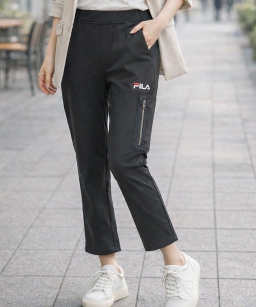 FILA(フィラ)の「FILA UVあったかイージーパンツ(その他パンツ・レディース・ブラック/カーキ/チャコールグレー/モカ/ベージュ・MEDIUM/LARGE/LL/3L)」の2枚目の写真