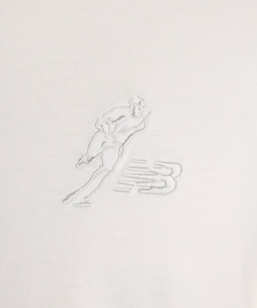 NEW BALANCE(ニューバランス)の「大谷翔平シグネチャーヘビーオンス長袖Tシャツ(Tシャツ/カットソー・メンズ・スミクロ/オフホワイト/サックスブルー・SMALL/MEDIUM/LARGE/X-LARGE/XX-LARGE/XXX-LARGE)」の7枚目の写真