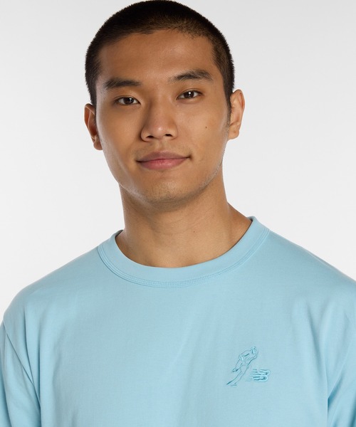 NEW BALANCE(ニューバランス)の「大谷翔平シグネチャーヘビーオンス長袖Tシャツ(Tシャツ/カットソー・メンズ・スミクロ/オフホワイト/サックスブルー・SMALL/MEDIUM/LARGE/X-LARGE/XX-LARGE/XXX-LARGE)」の19枚目の写真