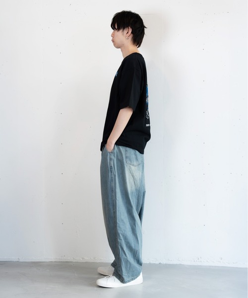 bashful base Oriental(バッシュフルベースオリエンタル)の「【bbO】マルチフェイスハートT(Tシャツ/カットソー・メンズ・ブラック/ホワイト/ライトグリーン・SMALL/MEDIUM/LARGE)」の21枚目の写真