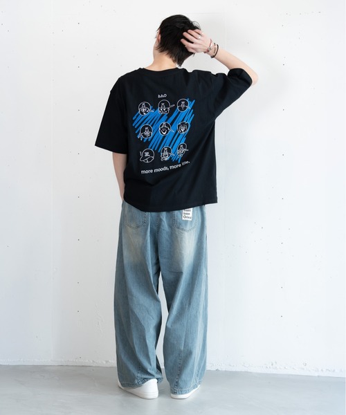 bashful base Oriental(バッシュフルベースオリエンタル)の「【bbO】マルチフェイスハートT(Tシャツ/カットソー・メンズ・ブラック/ホワイト/ライトグリーン・SMALL/MEDIUM/LARGE)」の20枚目の写真