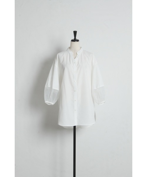 ARVELLIA(アルベリア)の「AIRY SLEELVE SHIRT(シャツ/ブラウス・レディース・ホワイト/ブラック・M)」の13枚目の写真