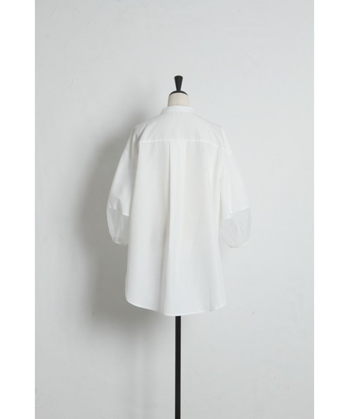 ARVELLIA(アルベリア)の「AIRY SLEELVE SHIRT(シャツ/ブラウス・レディース・ホワイト/ブラック・M)」の15枚目の写真