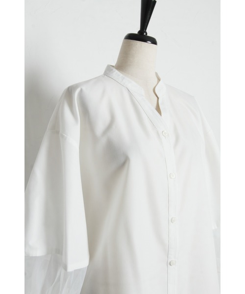 ARVELLIA(アルベリア)の「AIRY SLEELVE SHIRT(シャツ/ブラウス・レディース・ホワイト/ブラック・M)」の19枚目の写真