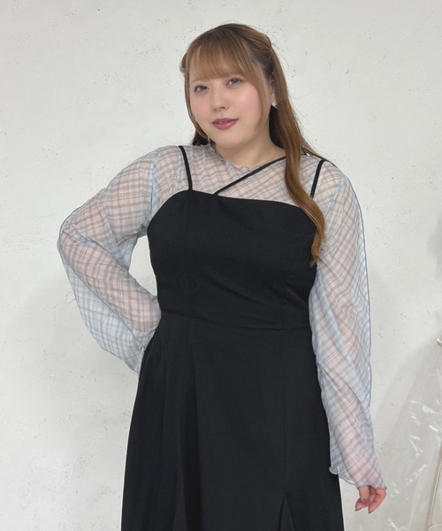 Louiosy(ルオシー)の「【Louiosy】【大きいサイズ】アソートメローシアートップス(シャツ/ブラウス・レディース・イエロー系その他/ブルー系その他/ブラック/ブラック系その他/オフホワイト・X-LARGE/4L/3L)」の17枚目の写真