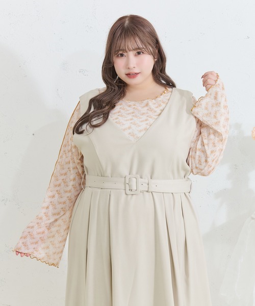 Louiosy(ルオシー)の「【Louiosy】【大きいサイズ】アソートメローシアートップス(シャツ/ブラウス・レディース・イエロー系その他/ブルー系その他/ブラック/ブラック系その他/オフホワイト・X-LARGE/4L/3L)」の16枚目の写真
