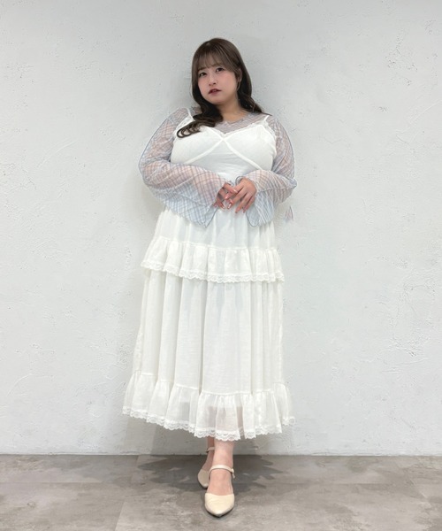 Louiosy(ルオシー)の「【Louiosy】【大きいサイズ】アソートメローシアートップス(シャツ/ブラウス・レディース・イエロー系その他/ブルー系その他/ブラック/ブラック系その他/オフホワイト・X-LARGE/4L/3L)」の12枚目の写真