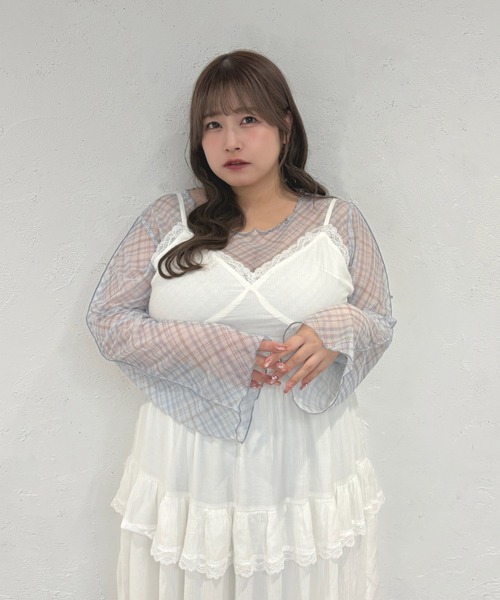 Louiosy(ルオシー)の「【Louiosy】【大きいサイズ】アソートメローシアートップス(シャツ/ブラウス・レディース・イエロー系その他/ブルー系その他/ブラック/ブラック系その他/オフホワイト・X-LARGE/4L/3L)」の20枚目の写真