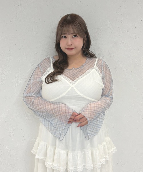 Louiosy(ルオシー)の「【Louiosy】【大きいサイズ】アソートメローシアートップス(シャツ/ブラウス・レディース・イエロー系その他/ブルー系その他/ブラック/ブラック系その他/オフホワイト・X-LARGE/4L/3L)」の21枚目の写真