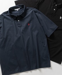 【18】〔U.S.POLO ASSN/ユーエスポロアッスン〕ワンポイントロゴ ハーフスリーブポロシャツ 接触冷感/無地