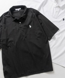 【18】〔U.S.POLO ASSN/ユーエスポロアッスン〕ワンポイントロゴ ハーフスリーブポロシャツ 接触冷感/無地