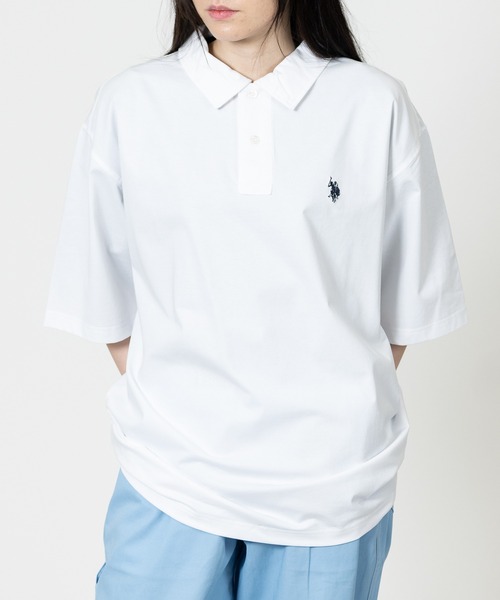 U.S. POLO ASSN.(ユーエスポロアッスン)の「【18】〔U.S.POLO ASSN/ユーエスポロアッスン〕ワンポイントロゴ ハーフスリーブポロシャツ 接触冷感/無地(ポロシャツ・メンズ・ネイビー/ブラック/オフホワイト・LARGE/MEDIUM)」の18枚目の写真
