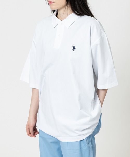 U.S. POLO ASSN.(ユーエスポロアッスン)の「【18】〔U.S.POLO ASSN/ユーエスポロアッスン〕ワンポイントロゴ ハーフスリーブポロシャツ 接触冷感/無地(ポロシャツ・メンズ・ネイビー/ブラック/オフホワイト・LARGE/MEDIUM)」の19枚目の写真