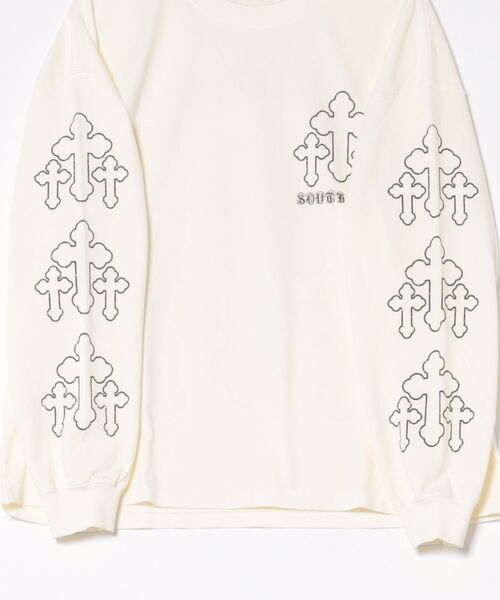 BREATH(ブレス)の「CROSS MARIA LS TEE(Tシャツ/カットソー・メンズ・ホワイト・X-LARGE/LARGE/MEDIUM/XX-LARGE/SMALL)」の3枚目の写真
