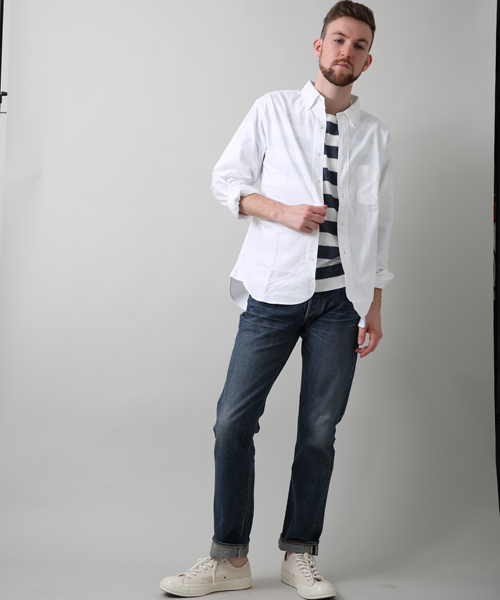 Denime(ドゥニーム)の「【MadeInJapan】SlimFitUsed/スリムフィットUsedWash【FirstDenime】(デニムパンツ・メンズ・インディゴブルー・29/34/33/31/27/30/32/28)」の22枚目の写真