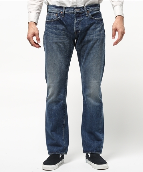 Denime(ドゥニーム)の「【MadeInJapan】SlimFitUsed/スリムフィットUsedWash【FirstDenime】(デニムパンツ・メンズ・インディゴブルー・29/34/33/31/27/30/32/28)」の2枚目の写真