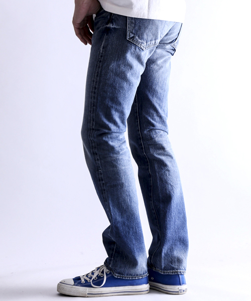 Denime(ドゥニーム)の「【MadeInJapan】SlimFitUsed/スリムフィットUsedWash【FirstDenime】(デニムパンツ・メンズ・インディゴブルー・29/34/33/31/27/30/32/28)」の15枚目の写真