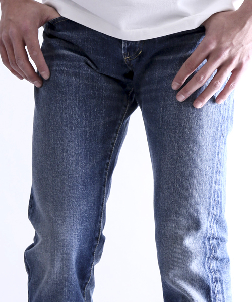 Denime(ドゥニーム)の「【MadeInJapan】SlimFitUsed/スリムフィットUsedWash【FirstDenime】(デニムパンツ・メンズ・インディゴブルー・29/34/33/31/27/30/32/28)」の17枚目の写真